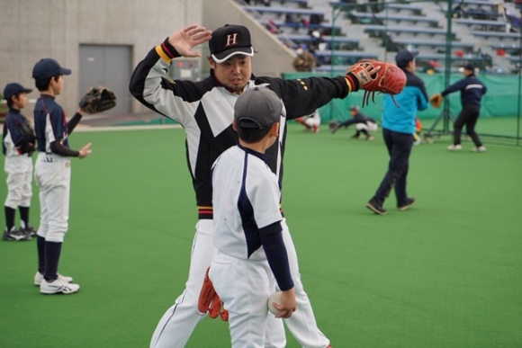 ソフトボール教室 平林金属ソフトボール部